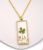 Four Leaf Clover Necklace - Gold Leaf