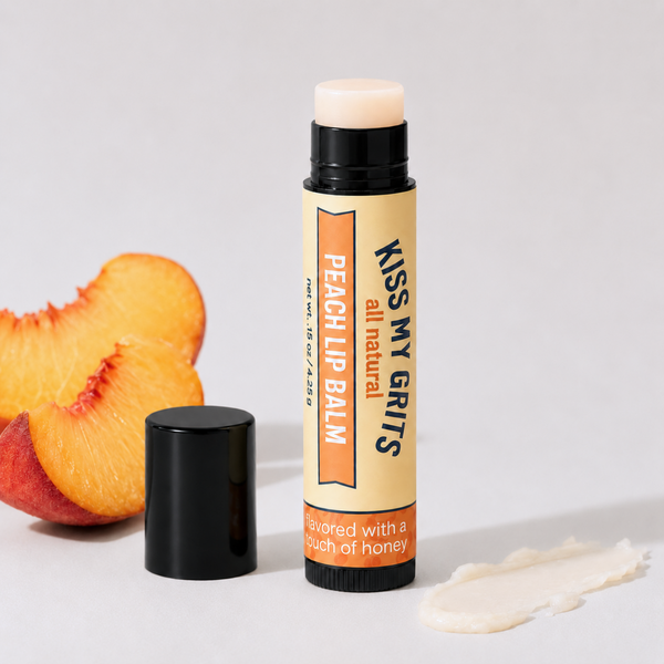Kiss My Grits Peach Lip Balm