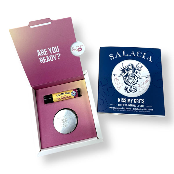 Original Kiss My Grits Lip Balm and Exfoliating Lip Scrub Duo