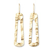 Gilded Drop Earrings: Gold