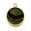 Green Lady Amherst Pheasant Feather Pendant Necklace
